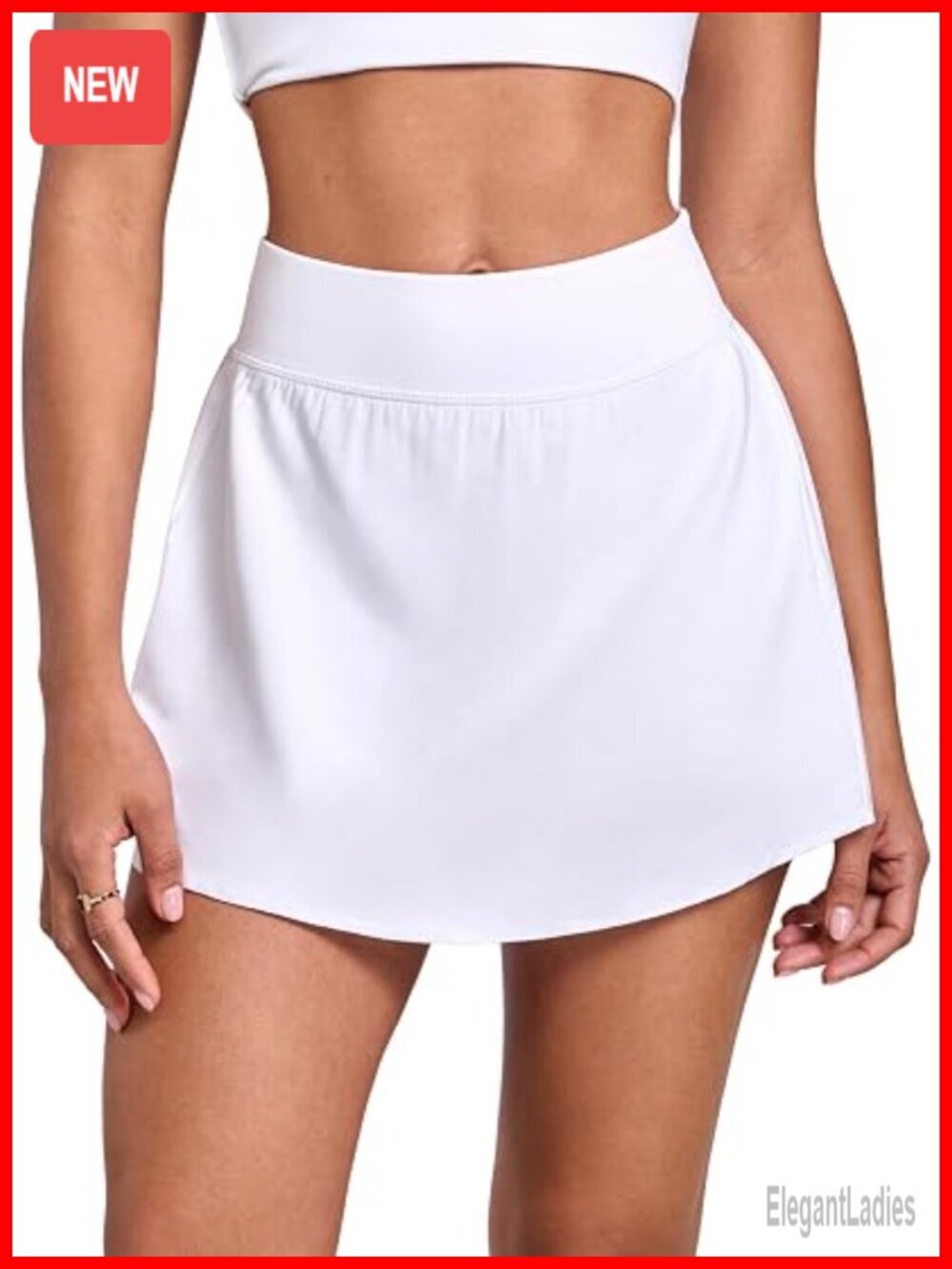 Women's Flared A-Line Tennis Skort Lined with Pockets Quick-Dry Sports Skirt